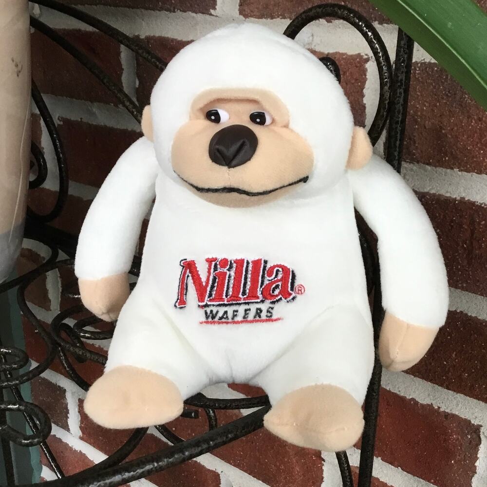 Vintage Nilla Wafers Stuffed Bean Gorilla   Nabisco Promotional Toy